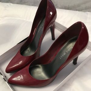 Nine West Red Patent Leather Heels